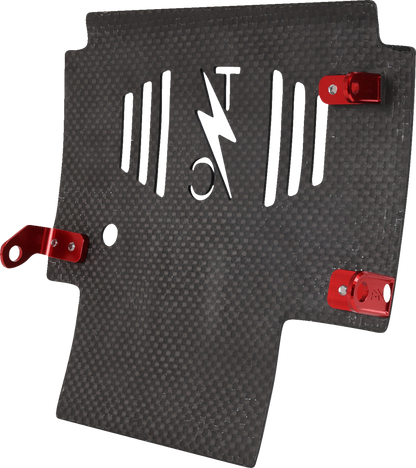 Thrashin Carbon Fiber Forged Red Skid Plate fits 2023-2025 Harley Touring FLTR