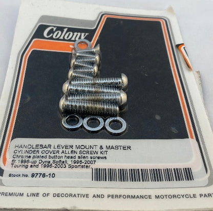 Colony Motorcycle Handlebar Switch Housing Screw Kit 1996-2017 Harley FX FL XL