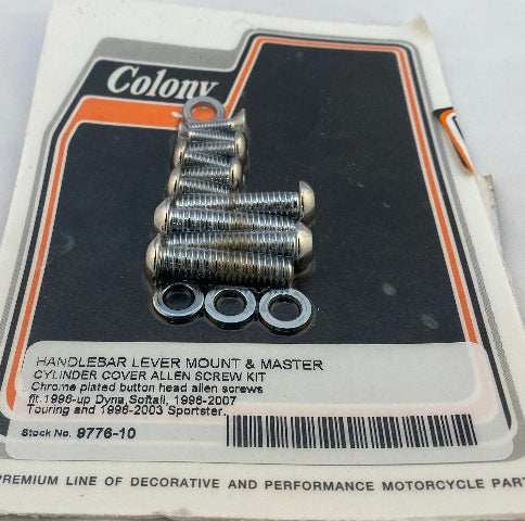 Colony Motorcycle Handlebar Switch Housing Screw Kit 1996-2017 Harley FX FL XL