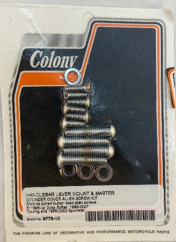 Colony Motorcycle Handlebar Switch Housing Screw Kit 1996-2017 Harley FX FL XL