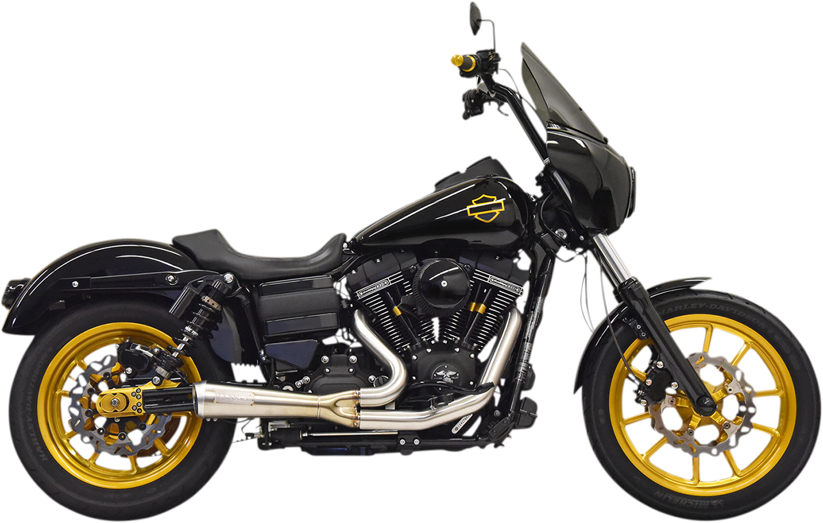 Bassani Ripper Stainless 2-1 Full Exhaust 91-17 Harley Dyna FXD FXDL FXDB FXDWG