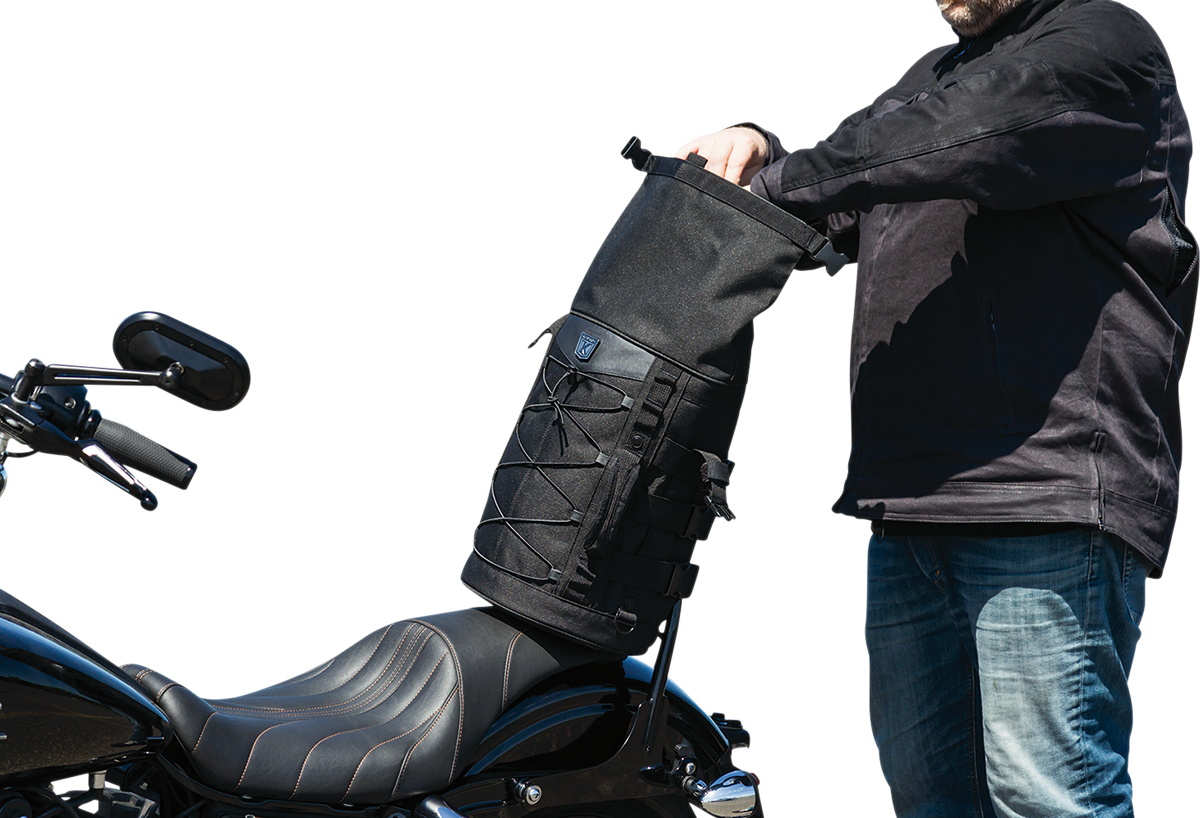 Kuryakyn Momentum Deadbeat Rear Universal Motorcycle Sissy bar Duffle Bag Harley