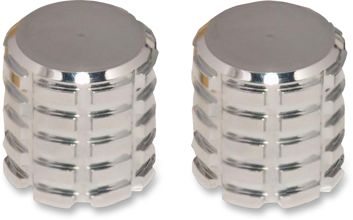 Pro Pad Short Chrome Billet Grenade Motorcycle Luggage Docking Station Covers