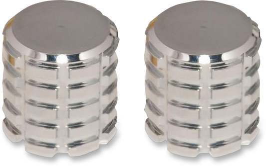 Pro Pad Short Chrome Billet Grenade Motorcycle Luggage Docking Station Covers