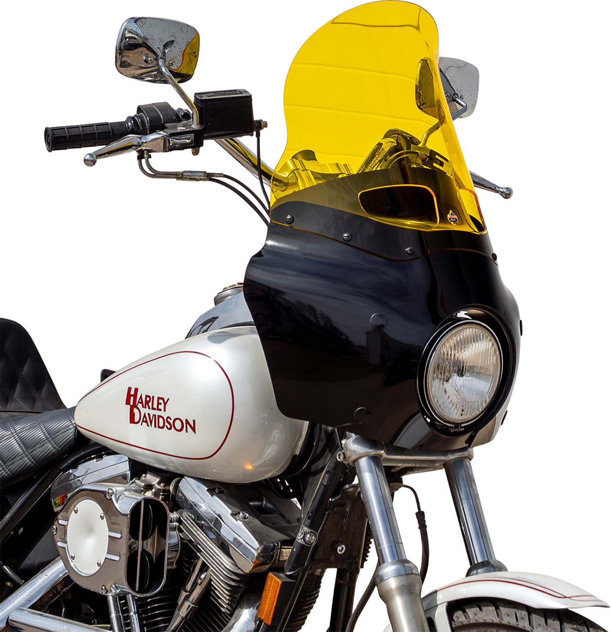 Klock Werks 15" Kolor Flare Yellow Road Warrior Fairing Motorcycle Windshield