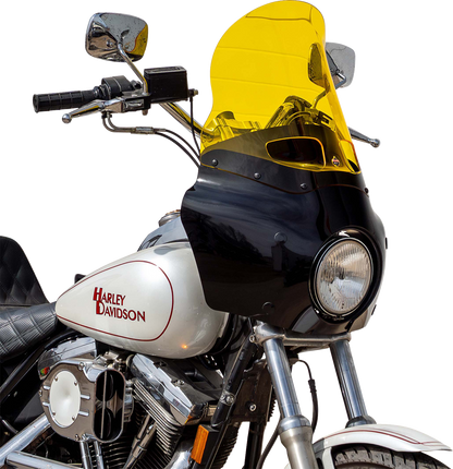 Klock Werks 15" Kolor Flare Yellow Road Warrior Fairing Motorcycle Windshield