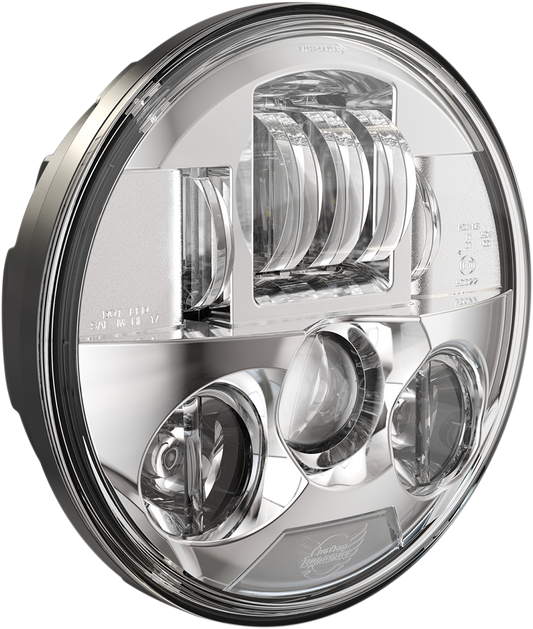 Custom Dynamics Probeam 7" Chrome LED Headlight 2015-2023 Indian Chieftain Chief