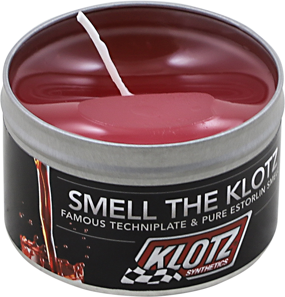 Klotz Oil Techniplate The Smell of Klotz Scented 8oz Off Road Motorcycle Candle