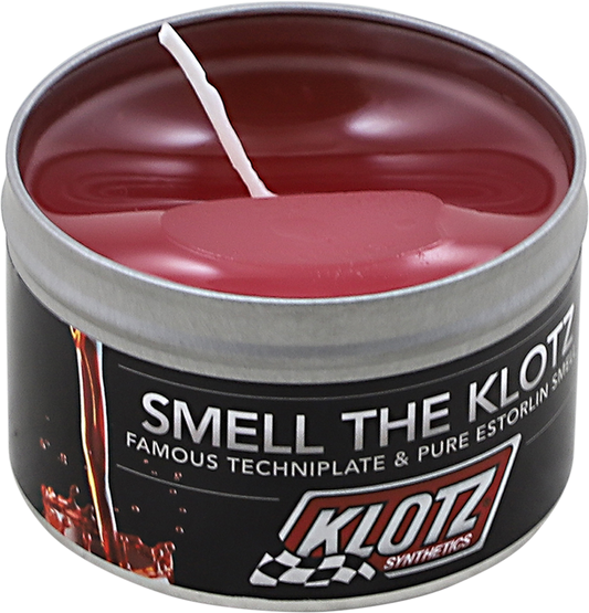 Klotz Oil Techniplate The Smell of Klotz Scented 8oz Off Road Motorcycle Candle