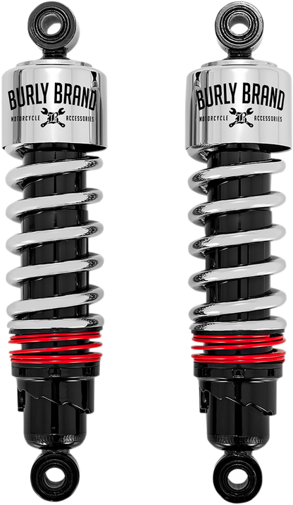 Burly Brand Slammer Plus Standard Rear Shocks fit 1980-2024 Harley Touring