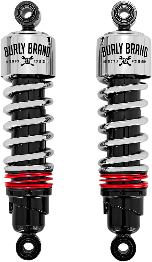 Burly Brand Slammer Plus Standard Rear Shocks fit 1980-2024 Harley Touring