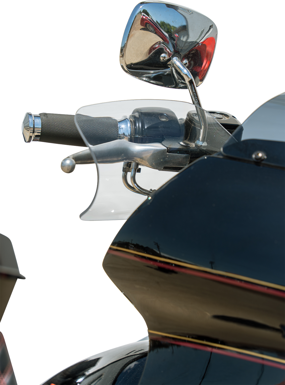 Klock Werks Flare Clear Hand Guards fits 1982-2025 Harley Davidson Cable Clutch