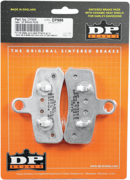 Dp Brakes Sintered Metal Front Brake Pad Set for 2008-2017 Harley FXDB