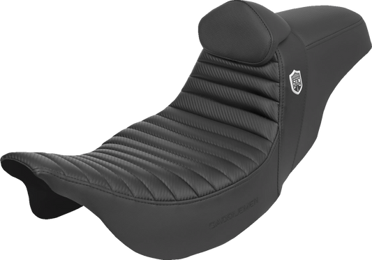 Saddlemen Pro Series SDC T&R Carbon Gel Seat & Backrest 2008-2025 Harley Touring