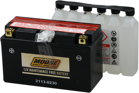 Moose YT7B-BS Maintenance Free Battery for 04-09 Yamaha YFZ 450 4x2
