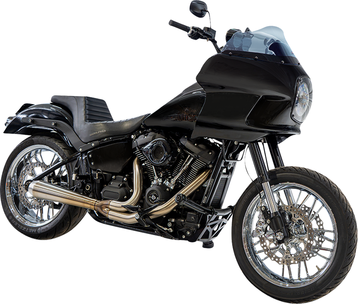 Klock Werks Kolor Flare 9" Blue Ice Windshield fits Harley FXRP Style Fairing