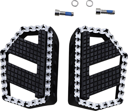 Kuryakyn 3285 Riot Black Universal Motorcycle Mini Floorboard Kit for Harley