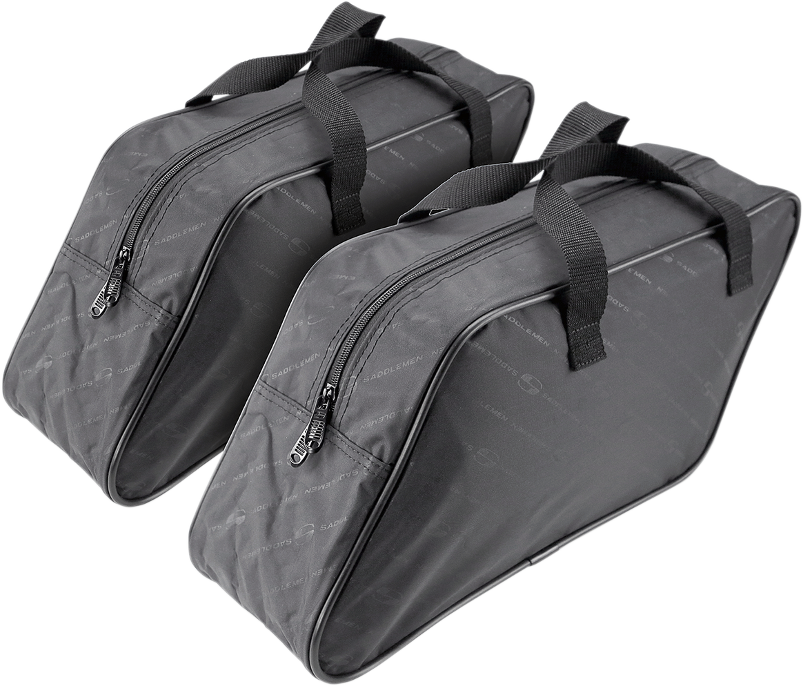 Saddlemen Pair Black Textile Saddlebag Medium Universal Liners Touring