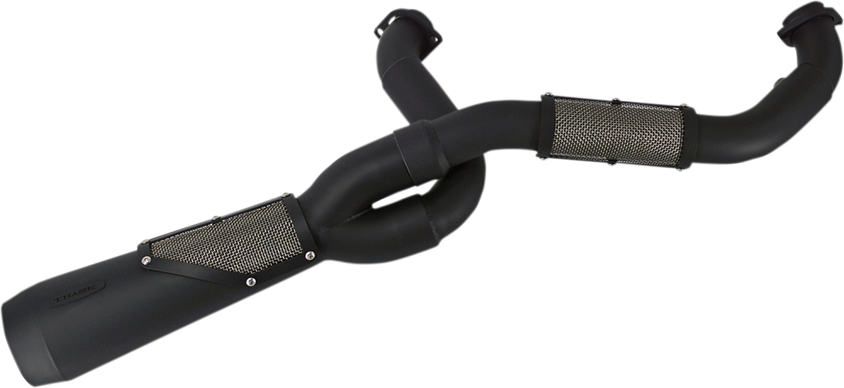 Trask Big Sexy Black 2-1 Motorcycle Exhaust 2017-24 Harley M8 Touring FLHX FLHR