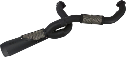 Trask Big Sexy Black 2-1 Motorcycle Exhaust 2017-24 Harley M8 Touring FLHX FLHR