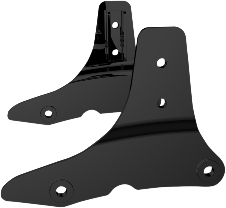 Khrome Werks Black Sissy Bar Motorcycle Side Plates 2014-2020 Harley Touring
