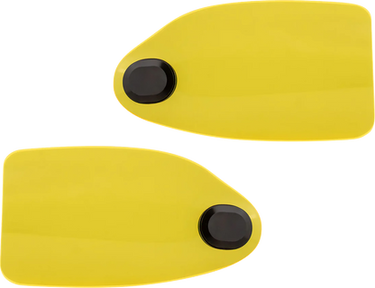 Klock Werks Flare Yellow Ice Hand Guards for 2002-2025 Harley Hydraulic Clutch