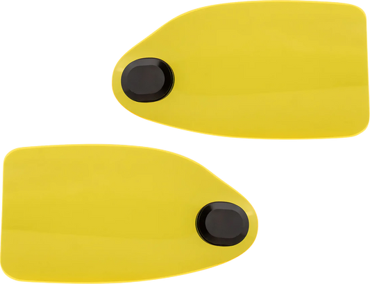 Klock Werks Flare Yellow Ice Hand Guards for 2002-2025 Harley Hydraulic Clutch