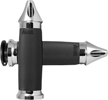 Avon Chrome Custom Contour Spiked 1" Hand Grips 2018-2023 Indian Chieftain