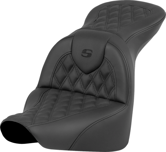 Saddlemen Roadsofa Lattice Gel Seat fits 2018-2025 Harley Softail FXBR FLFB