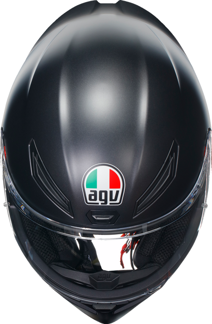 AGV K1 S Solid Matte Black Unisex Adult Motorcycle Street Full Face Helmet