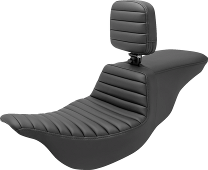 Saddlemen Tour Step Up Tuck n Roll Seat & Backrest fits 2008-2025 Harley Touring