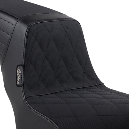 Le Pera Vinyl Black Diamond Grip Tape Kickflip Seat 2018-23 Harley Softail FXBB