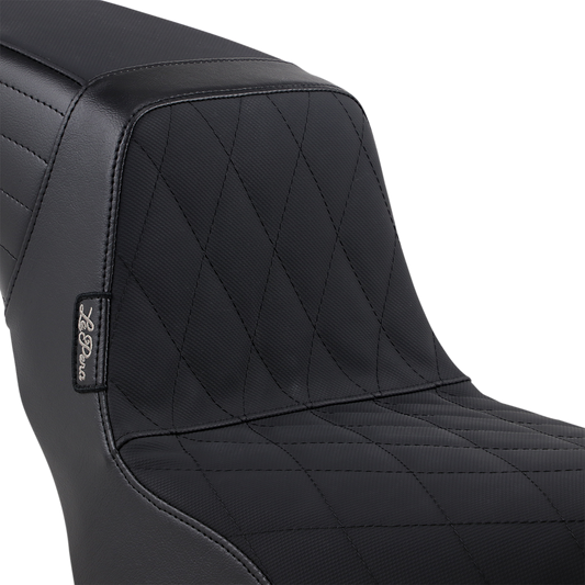 Le Pera Vinyl Black Diamond Grip Tape Kickflip Seat 2018-23 Harley Softail FXBB