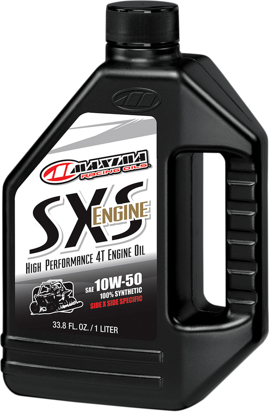 Maxima Racing SXS 1 Quart 10W-50 Fully Synthetic ATV UTV Side by Side Engine Oil