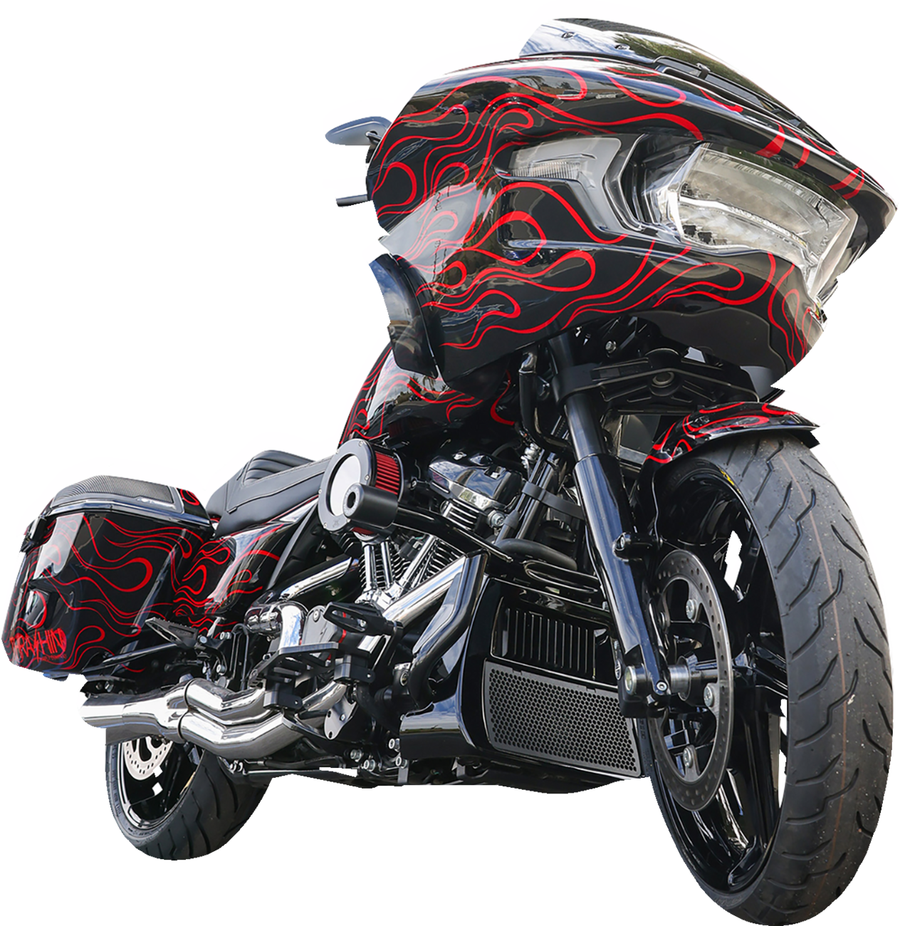 Thrashin Supply Black Bottom Triple Tree for 2024 Harley Road Glide FLTRX