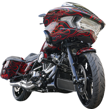 Thrashin Supply Black Bottom Triple Tree for 2024 Harley Road Glide FLTRX