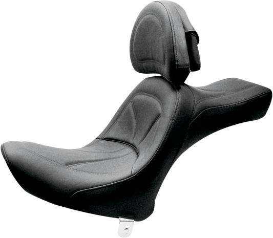 Saddlemen King 2-Up Seat With Backrest 1984-1999 for Harley Davidson Touring