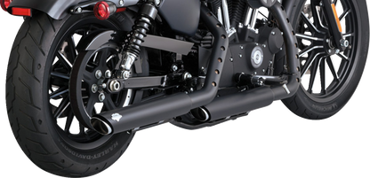 Vance & Hines Black Twin Slash Slip on Mufflers 2014-2022 Harley Sportster 46361