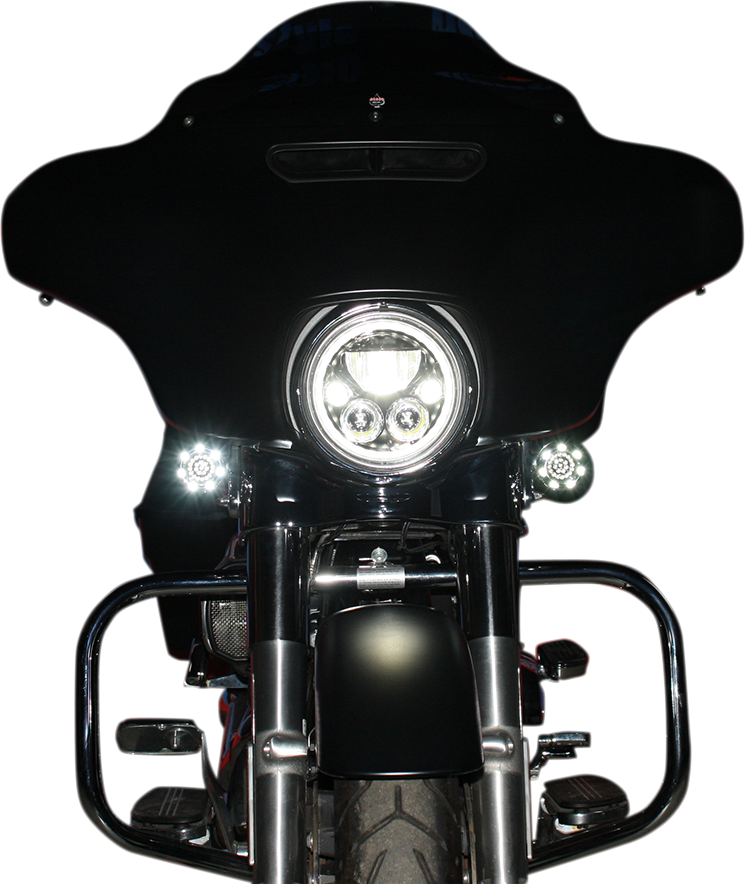 Custom Dynamics TruBeam 7" LED Headlight fits 1981-2025 Harley Touring Softail
