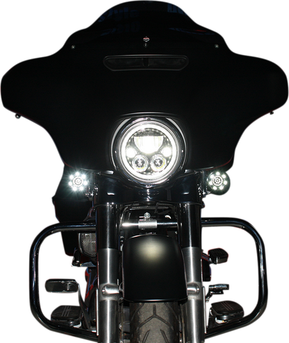Custom Dynamics TruBeam 7" LED Headlight fits 1981-2025 Harley Touring Softail