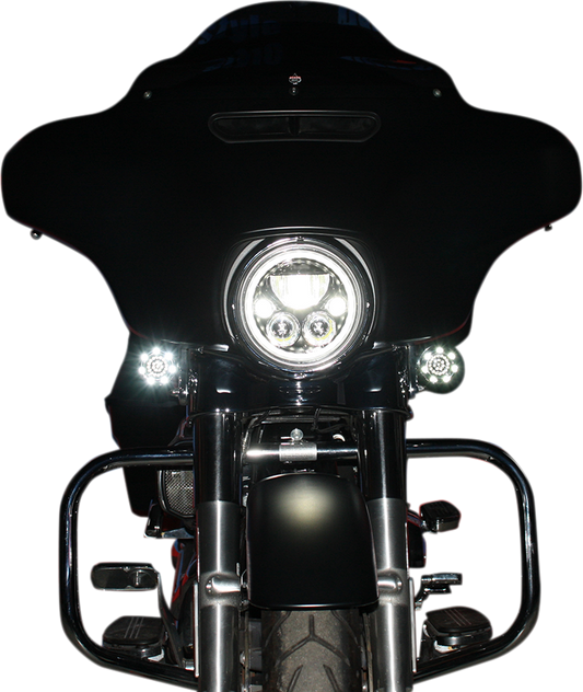 Custom Dynamics TruBeam 7" LED Headlight fits 1981-2025 Harley Touring Softail