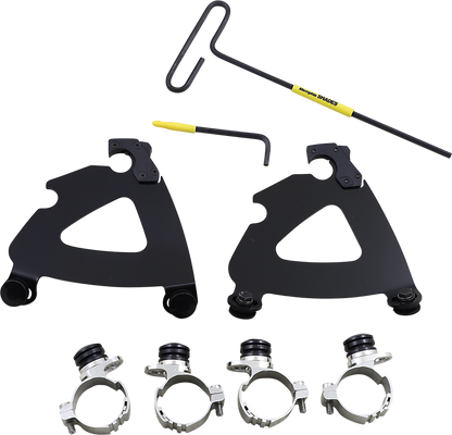 Memphis Shades Black Road Warrior Fairing Trigger Mount 2011-19 Harley Sportster