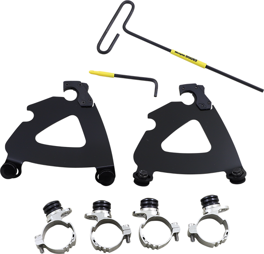 Memphis Shades Black Road Warrior Fairing Trigger Mount 2011-19 Harley Sportster