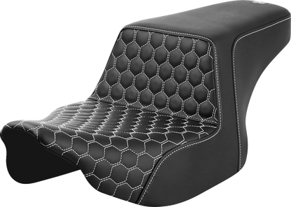 Saddlemen Step Up White Honeycomb Gelcore Seat fits 2023-2026 Harley Touring
