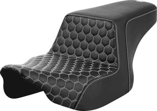 Saddlemen Step Up White Honeycomb Gelcore Seat fits 2023-2025 Harley Touring