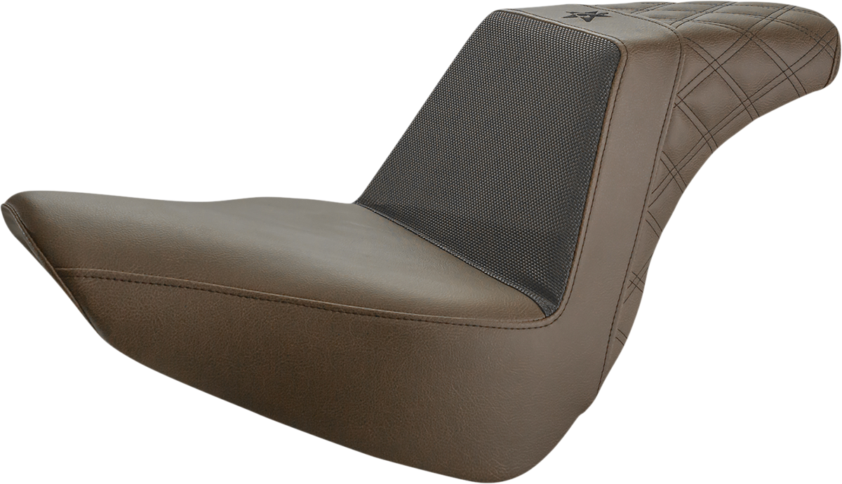 Saddlemen Brown Unknown Industries Step Up Seat 2018-2025 Harley Softail FXLR