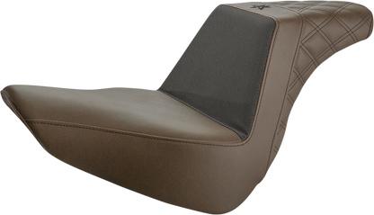 Saddlemen Brown Unknown Industries Step Up Seat 2018-2026 Harley Low Rider FLSB