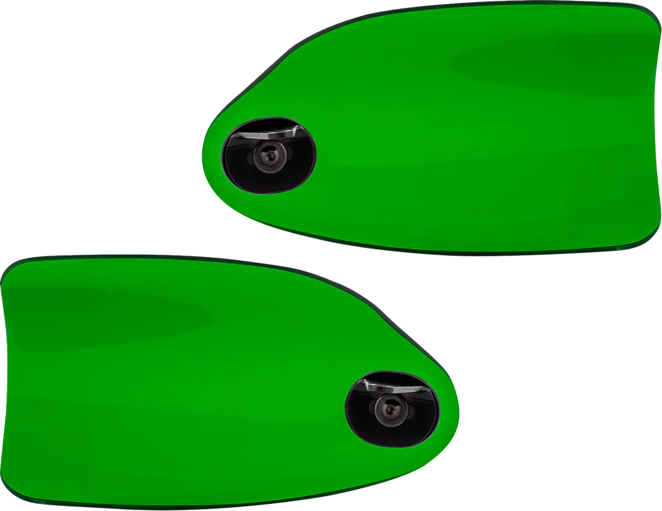 Klock Werks Flare Green Hand Guards fits 1982-2025 Harley Davidson Cable Clutch