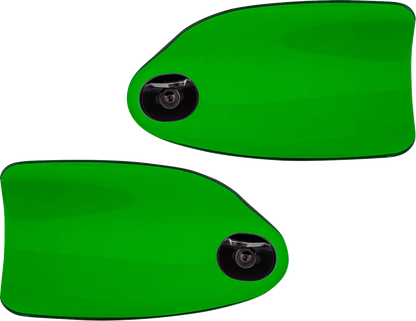 Klock Werks Flare Green Hand Guards fits 1982-2025 Harley Davidson Cable Clutch