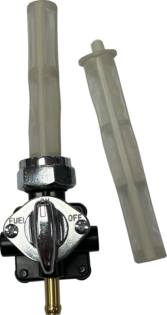 Drag Specialties Black Left Outlet Vacuum Petcock Fuel Valve for Harley Davidson
